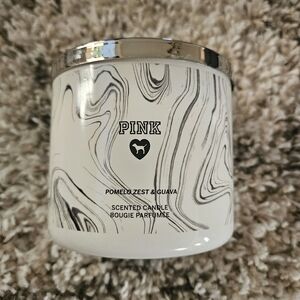 Victoria's Secret PINK 3 Wick Candle Pomelo Zest & Guava Rare Vintage